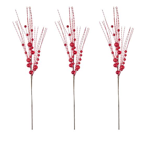 Worth Imports 32" Spike & Ball Christmas Sprays